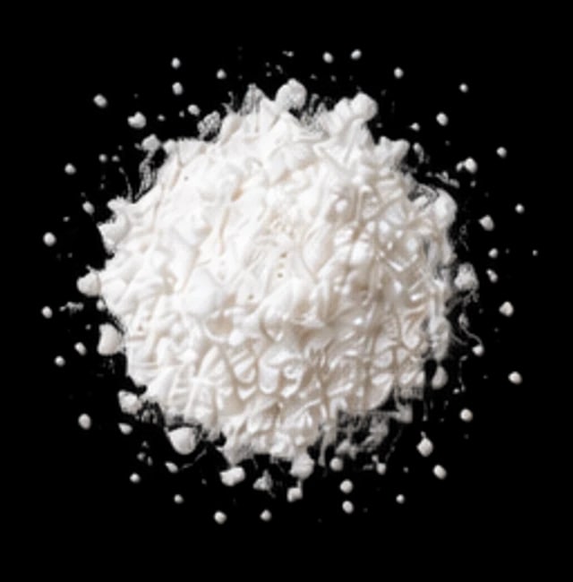 A pile of fine white boron chelate powder